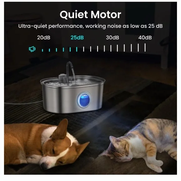 Stainless Steel Pet Water Fountain - Picture 5 of 5